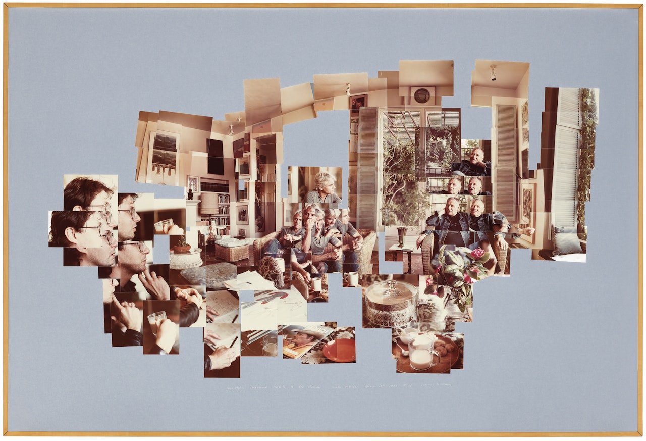 Christopher Isherwood Talking to Bob Holman by David Hockney