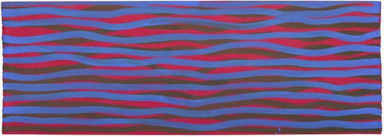 Horizontal Brushstrokes (More or Less) by Sol LeWitt