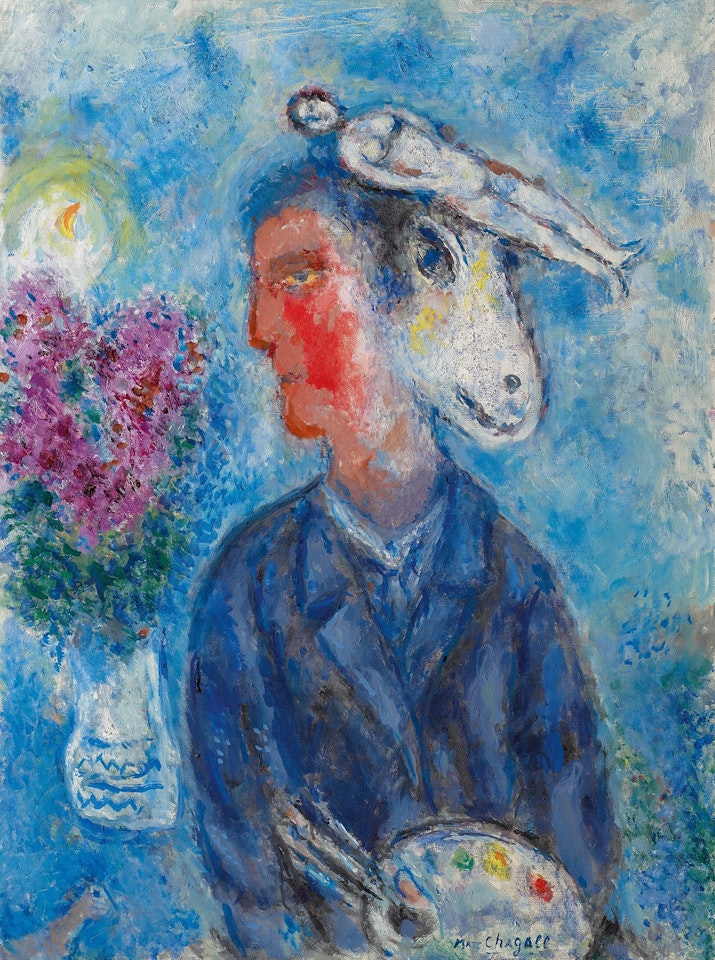 LE PEINTRE AU DOUBLE-PROFIL by Marc Chagall