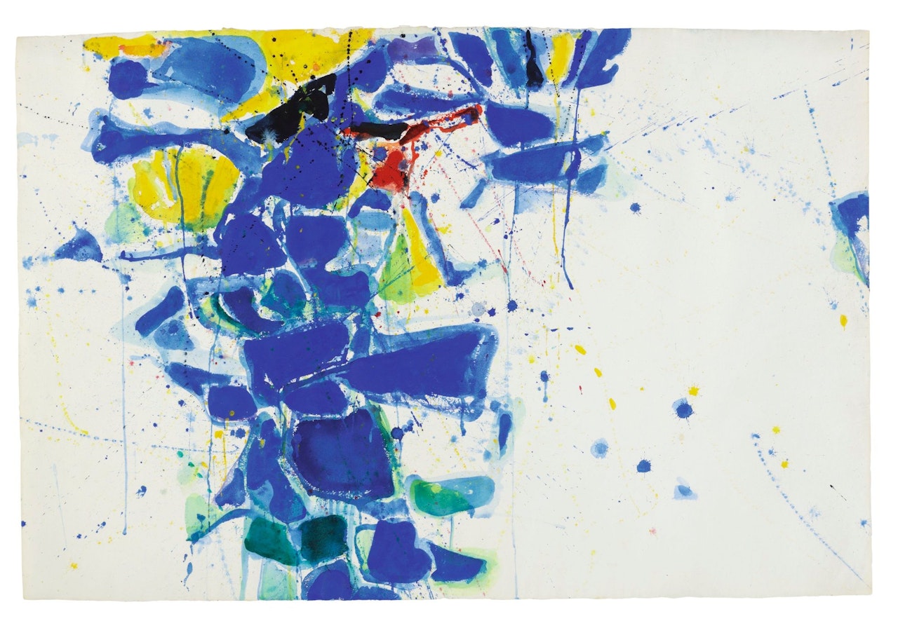 MIDDLE BLUE by Sam Francis
