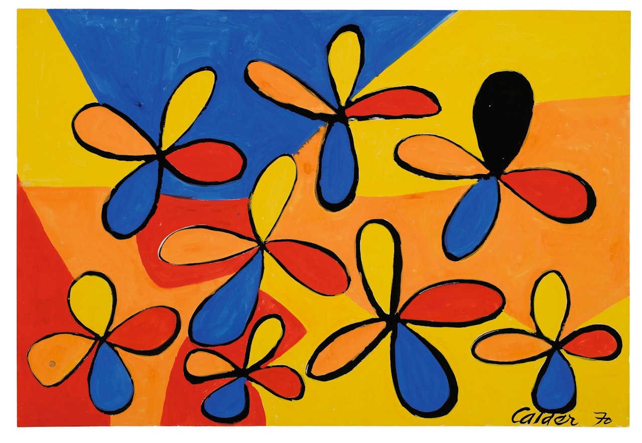 ONE BLACK PETAL  by Alexander Calder