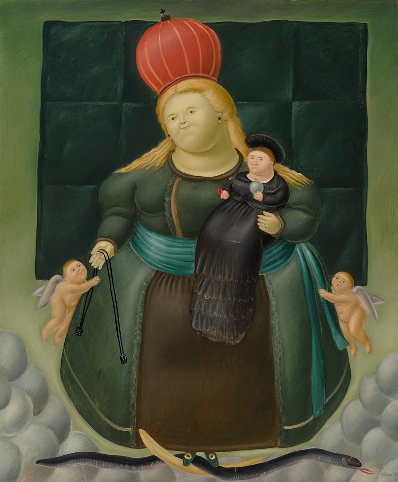 MADONNA AND CHILD (NUESTRA SEÑORA DEL CARMEN) by Fernando Botero