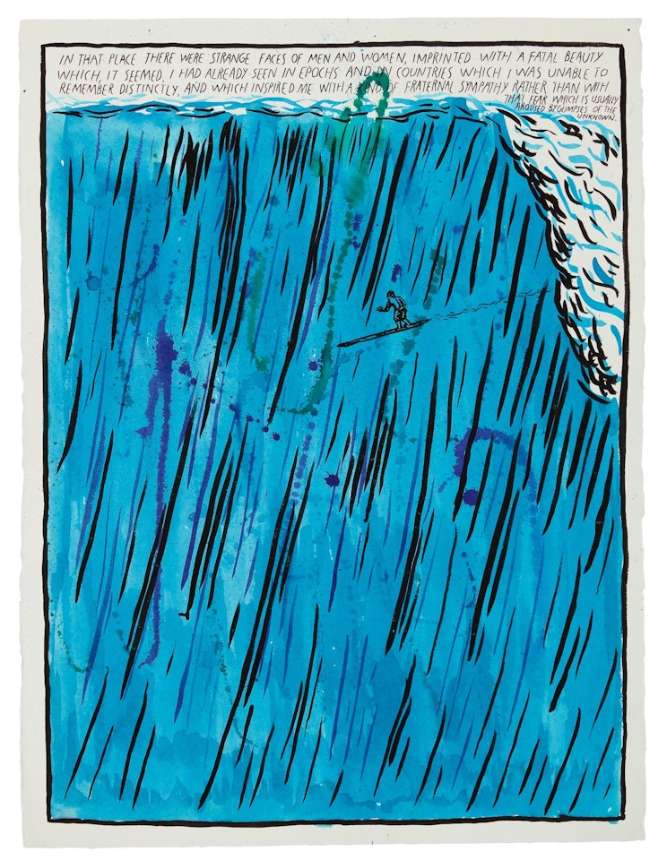 NO TITLE (IN THAT PLACE...) by Raymond Pettibon