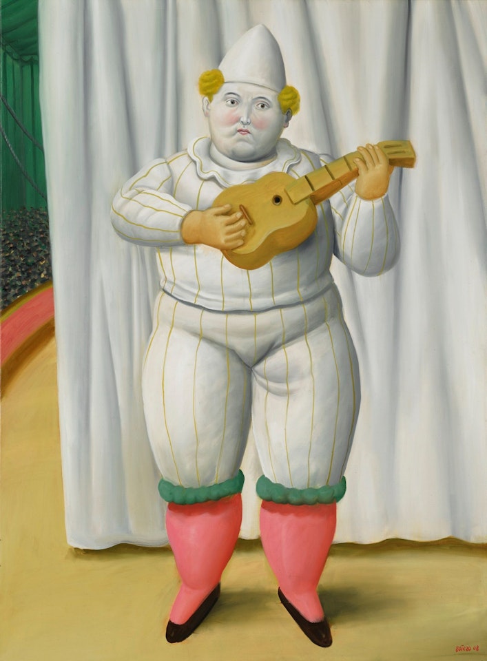 WHITE PIERROT by Fernando Botero