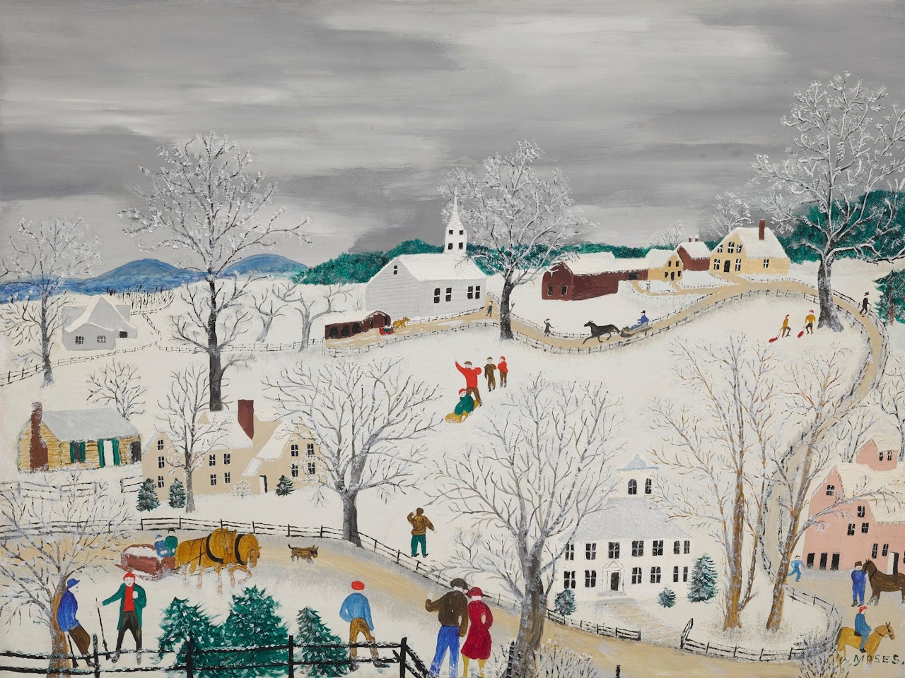 WE GOE FOR A WALK by Grandma Moses