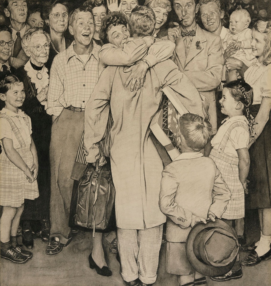 CHRISTMAS HOMECOMING by Norman Rockwell