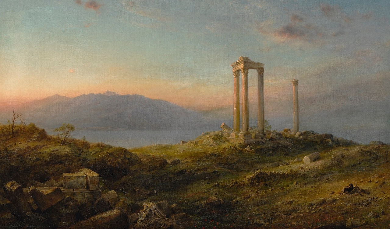 RUINS AT BAALBEK by Frederic Edwin Church