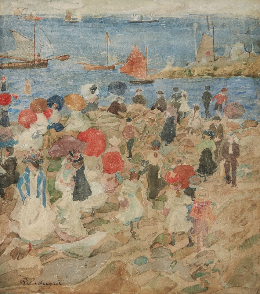 EARLY BEACH by Maurice Prendergast