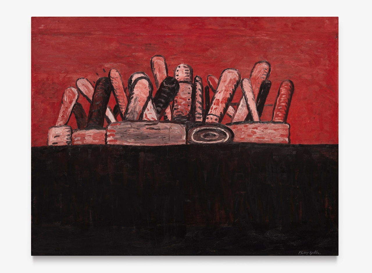 RED SKY by Philip Guston