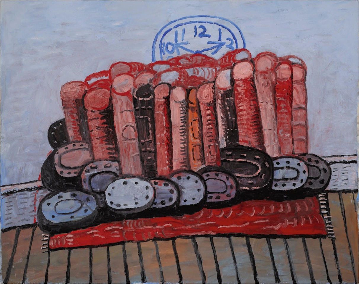 LEGS, RUG, FLOOR by Philip Guston