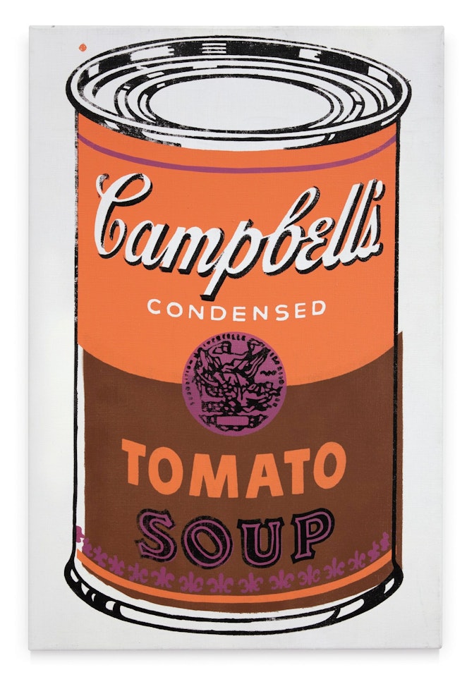 COLORED CAMPBELL'S SOUP CAN by Andy Warhol