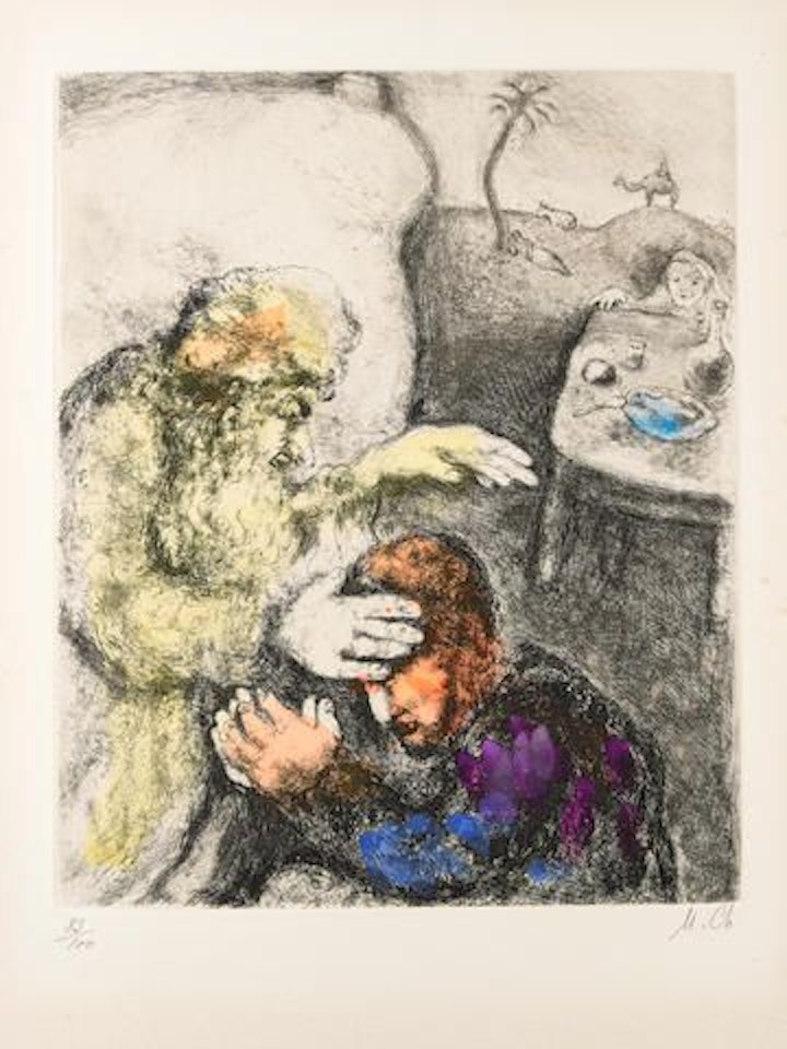 La Bible: Five Plates 5 works by Marc Chagall