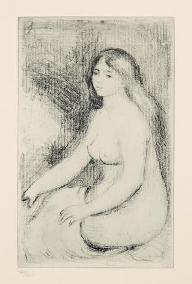 Baigneuse Assise by Pierre-Auguste Renoir