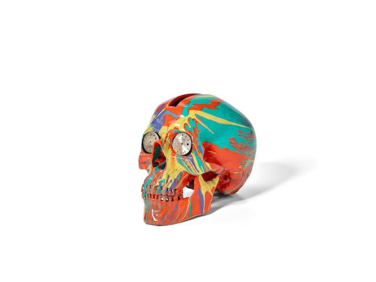 The Hours Spin Skull by Damien Hirst