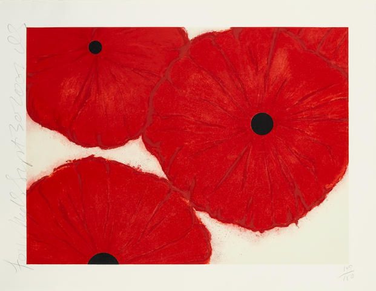 Four Reds, Sept. 30, 2002 by Donald Sultan
