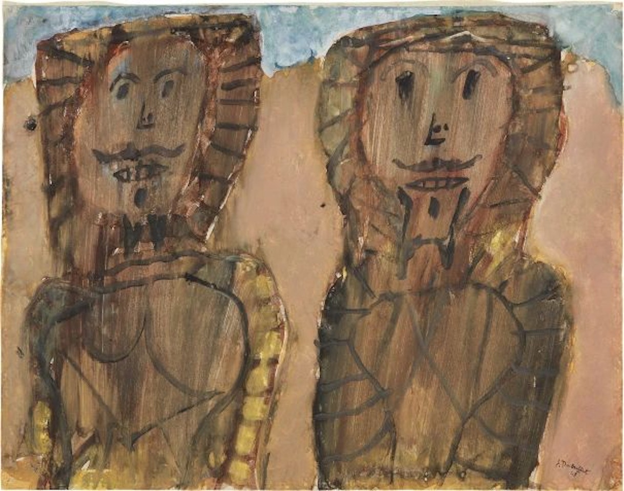 Deux arabes by Jean Dubuffet