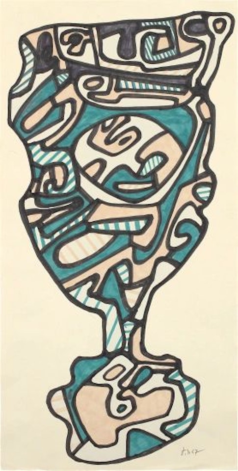 Le verre d'eau by Jean Dubuffet