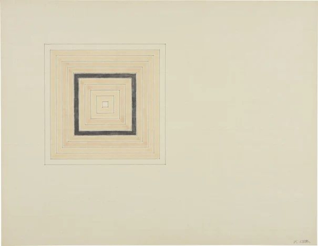 Untitled (Concentric Square) by Frank Stella