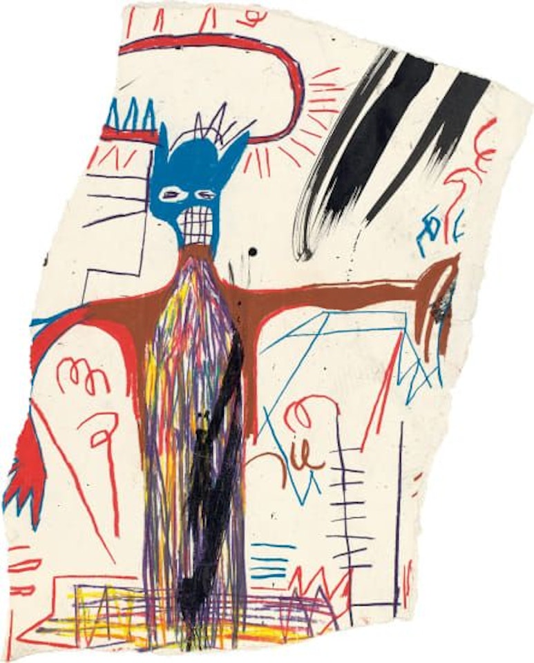 Untitled (Figure with Blue Head) by Jean-Michel Basquiat