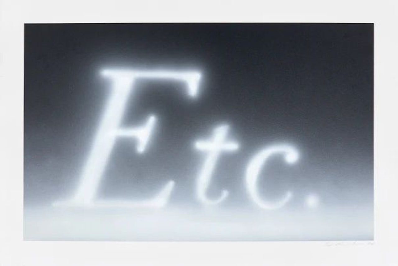 Etc. by Ed Ruscha
