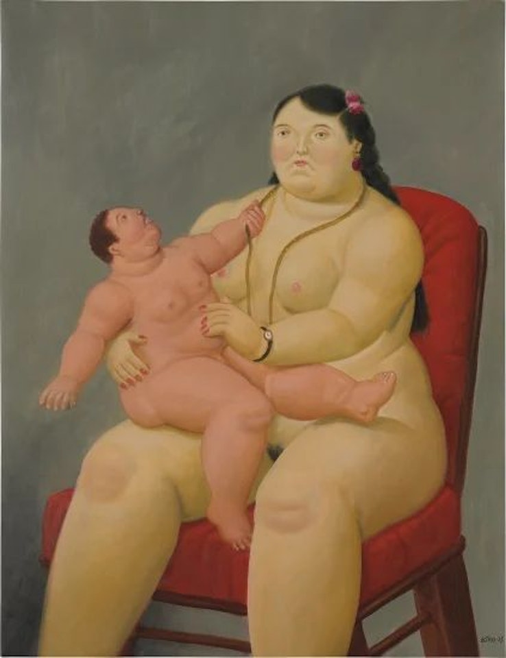 Mother and Child by Fernando Botero