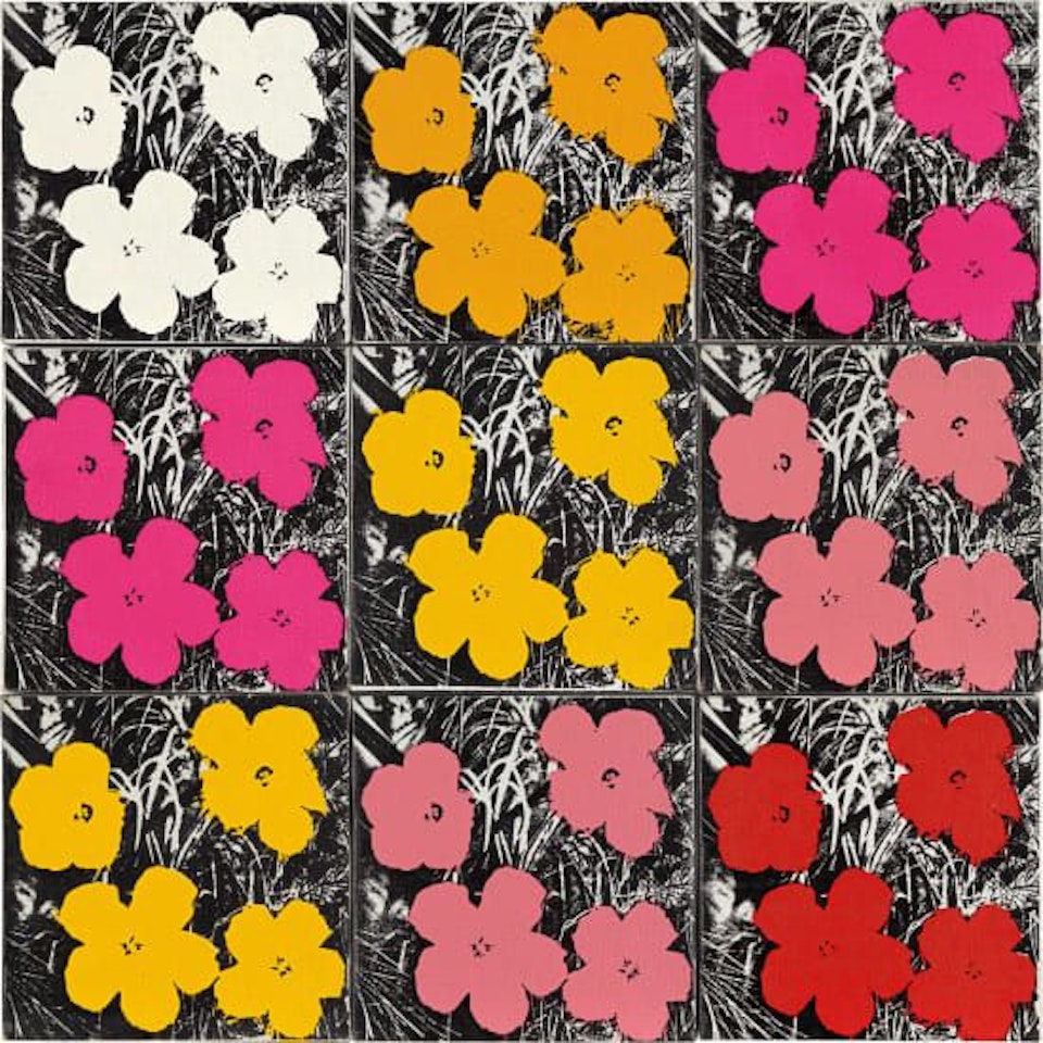 9 Flowers by Andy Warhol