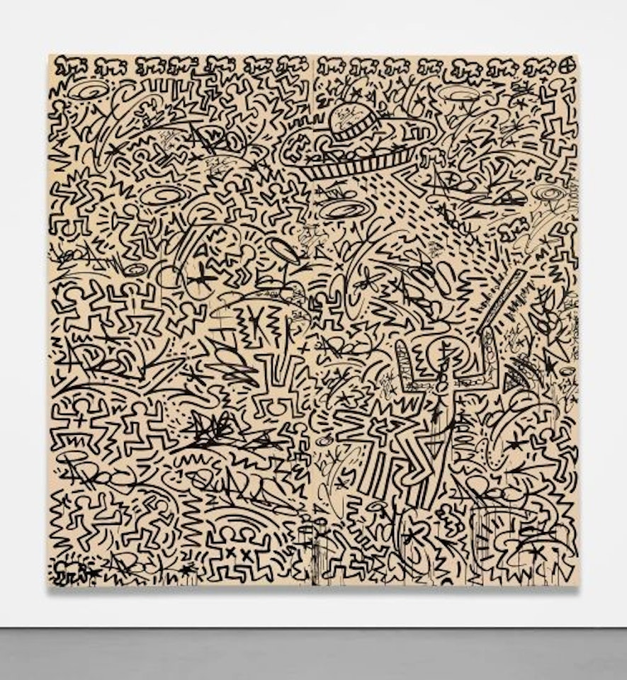 Untitled (Two-Panel Mural) by Keith Haring