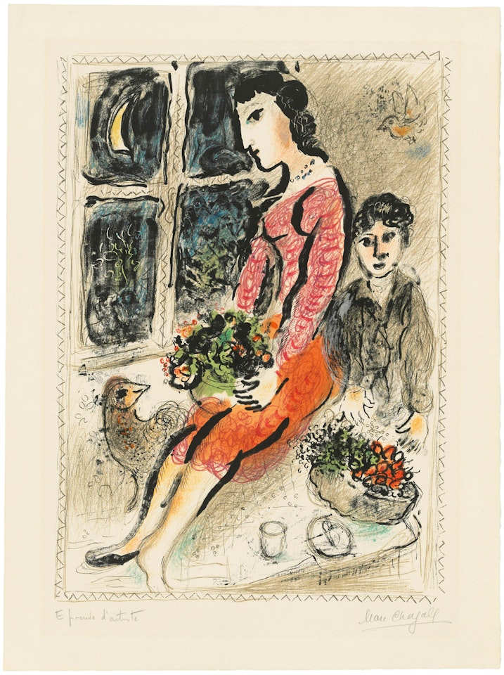 Le corsage violet by Marc Chagall