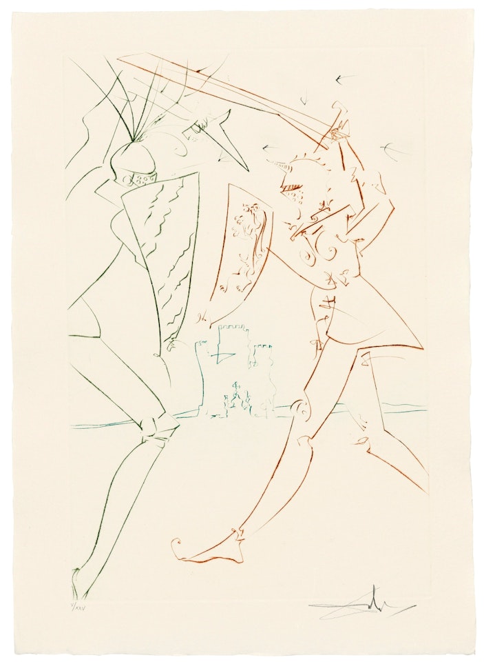 La Quête du Graal by Salvador Dali