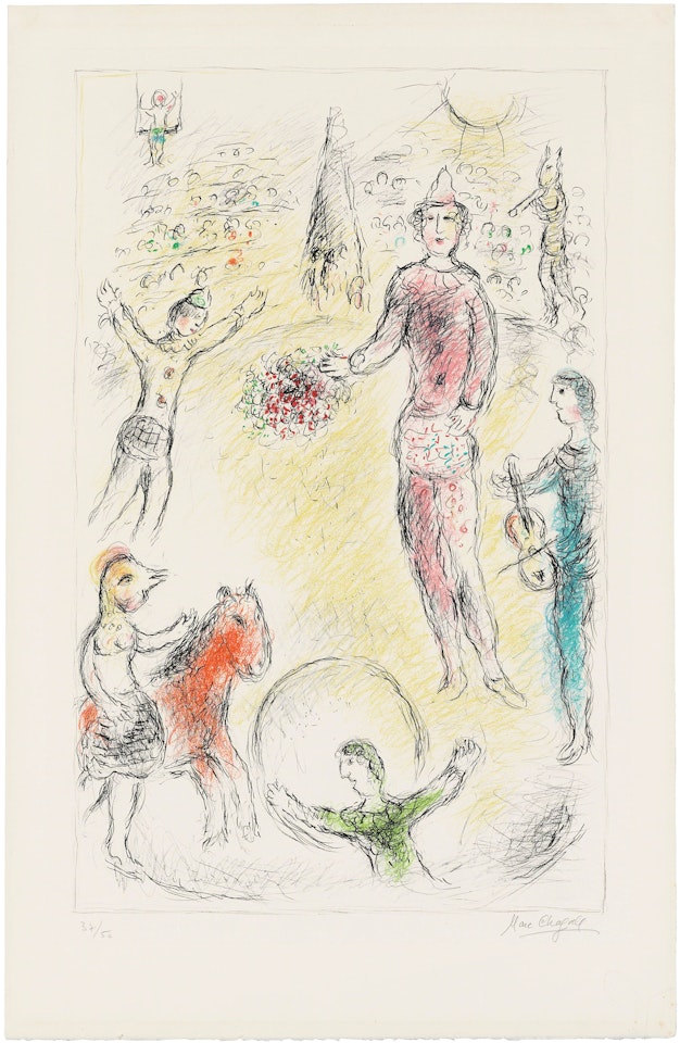 Les Clowns Musiciens by Marc Chagall