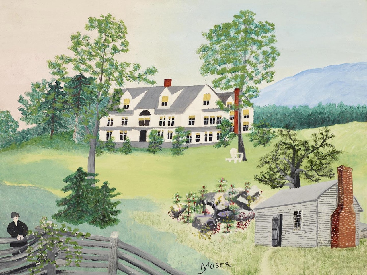 Home in Manchester by Grandma Moses