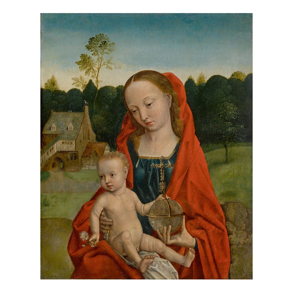 VIRGIN AND CHILD IN A LANDSCAPE by Netherlandish School