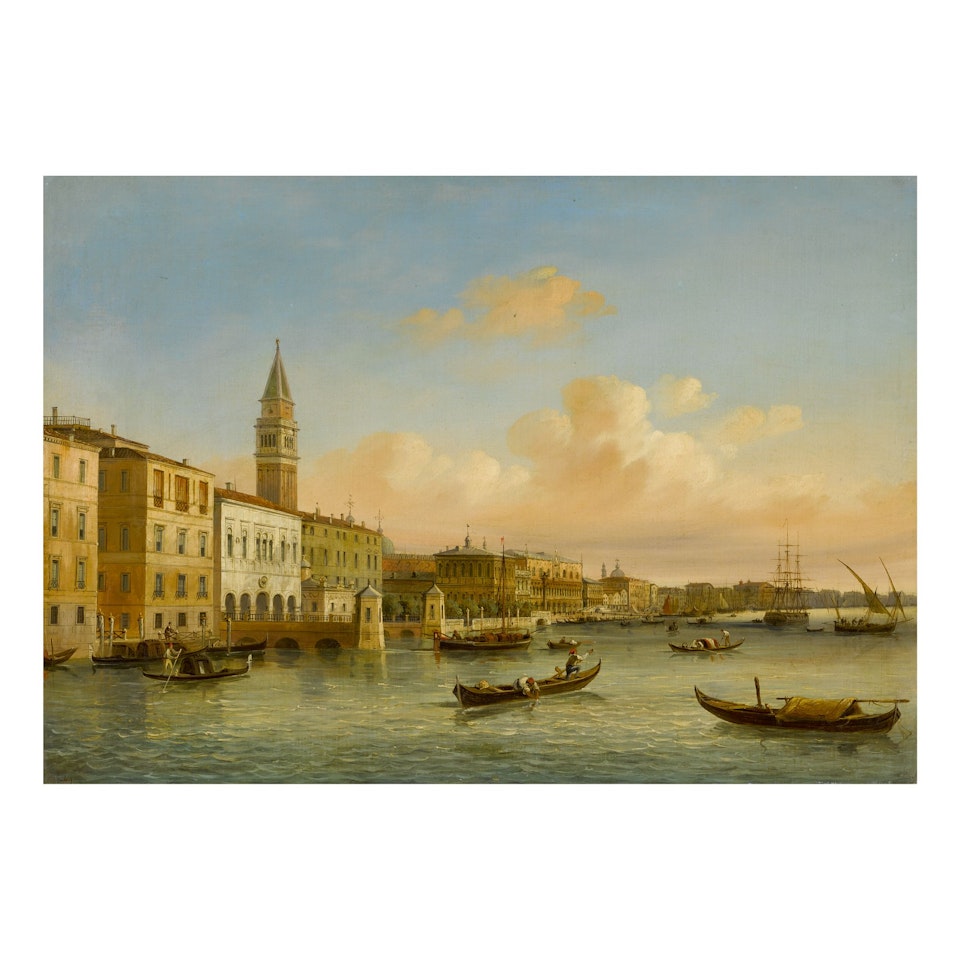 VENICE, A VIEW OF THE MOLO by Carlo Grubacs