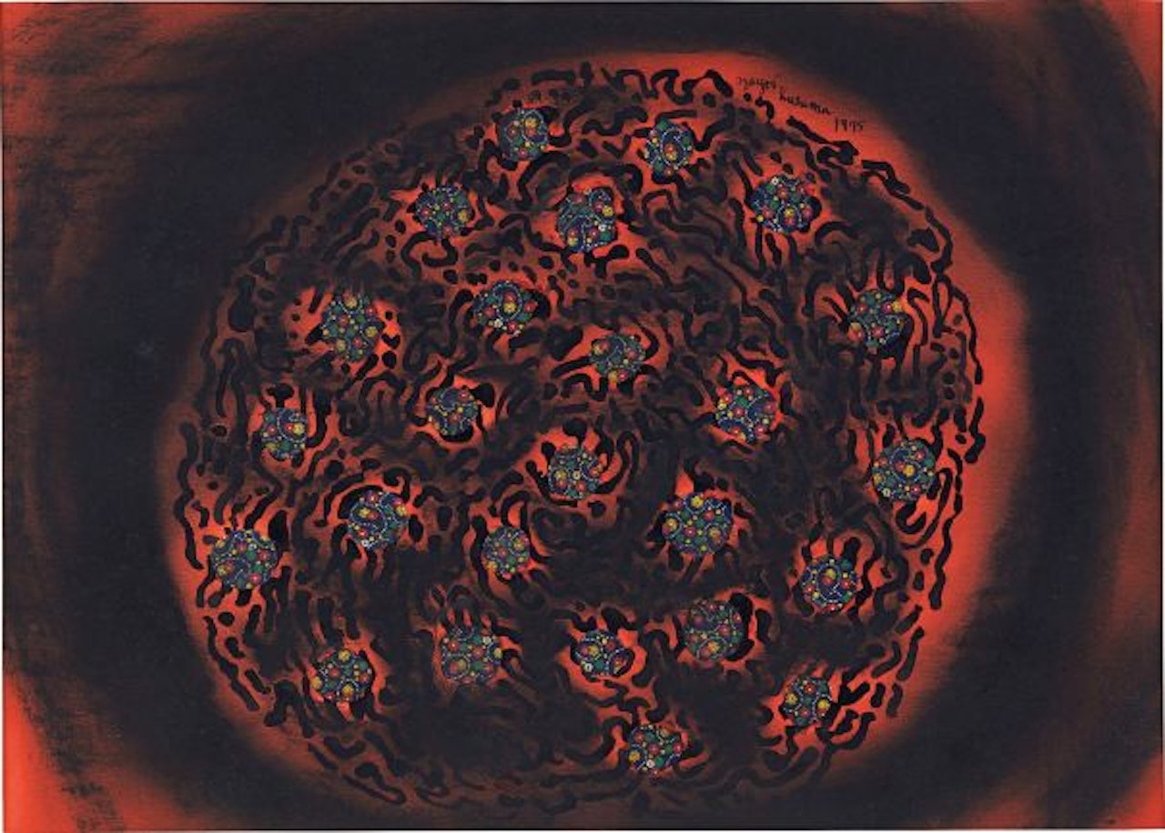 Souls of the Earth Breathing in the Galaxy by Yayoi Kusama