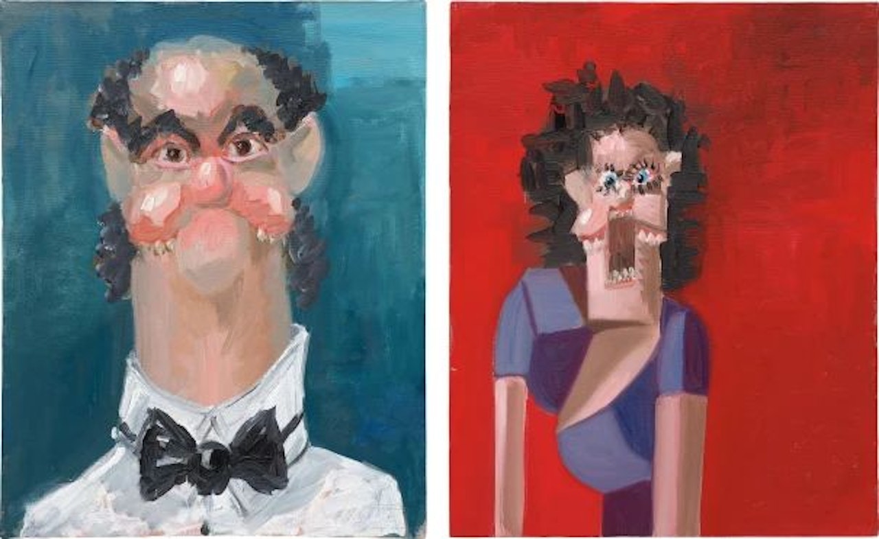 Two Works: (i) Jean Louis; (ii) Jean Louis’ Wife by George Condo