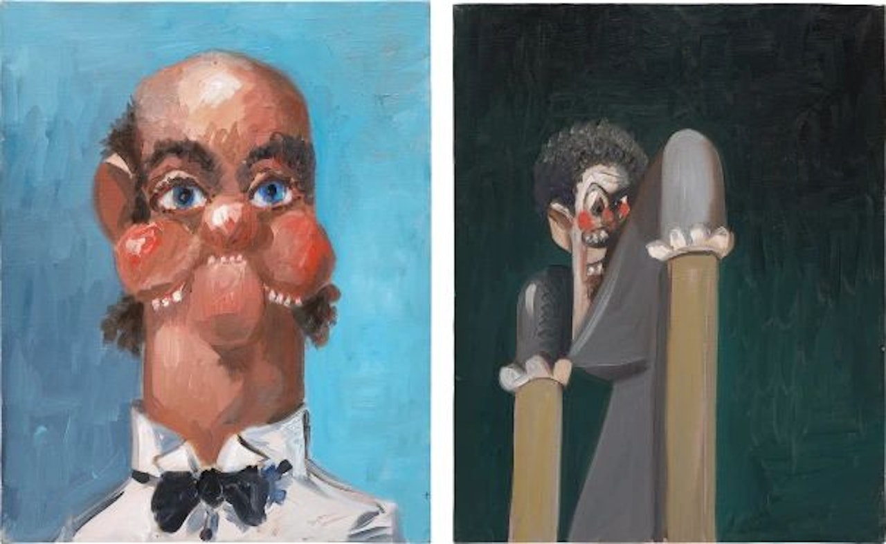Two Works: (i) Jean Louis with one Ear; (ii) Jean Louis’ Wife's Sister by George Condo