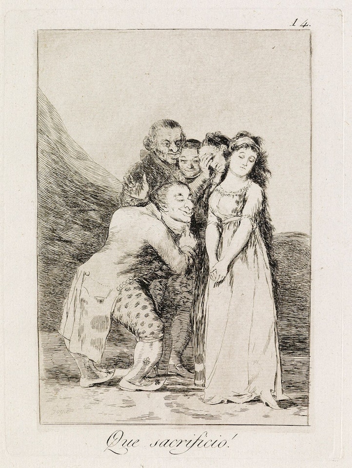 Que Sacrificio! by Francisco José de Goya