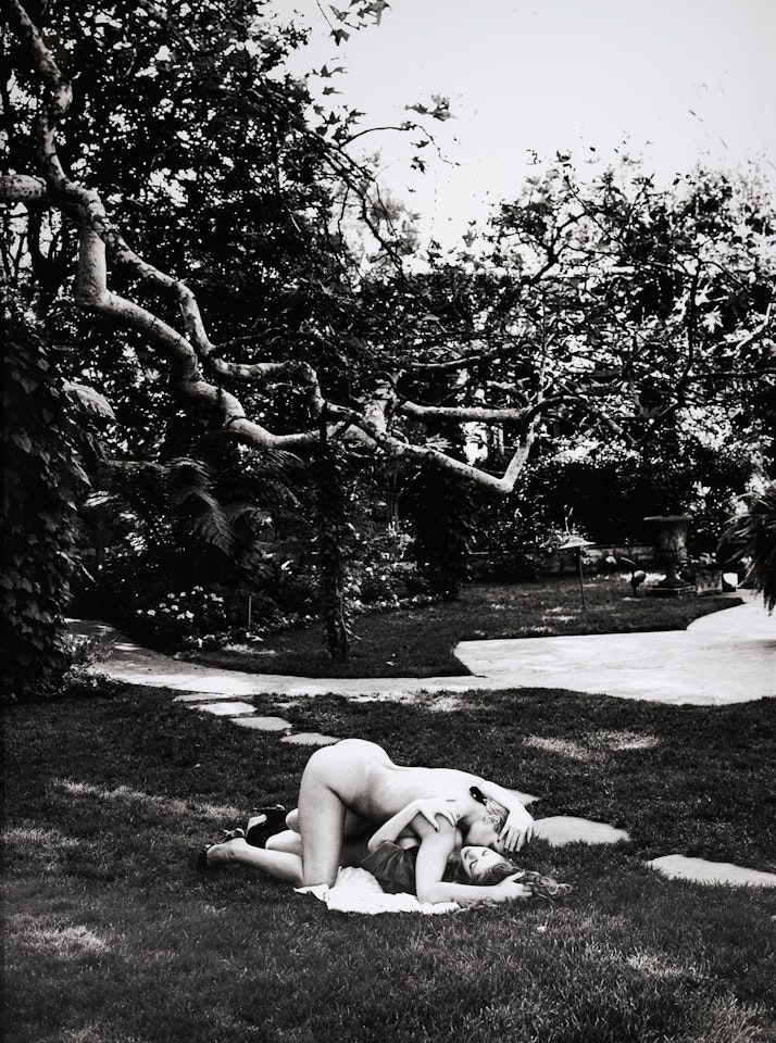 'DEBRA AND RED', EXTERIOR, BEVERLY HILLS, 1991 by Helmut Newton