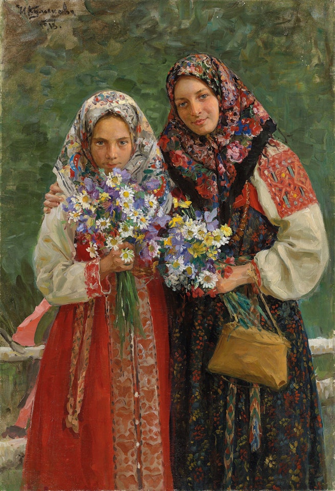 Peasant girls by Ivan Kulikoff