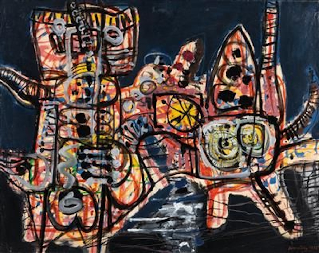 Composition with animals by Corneille