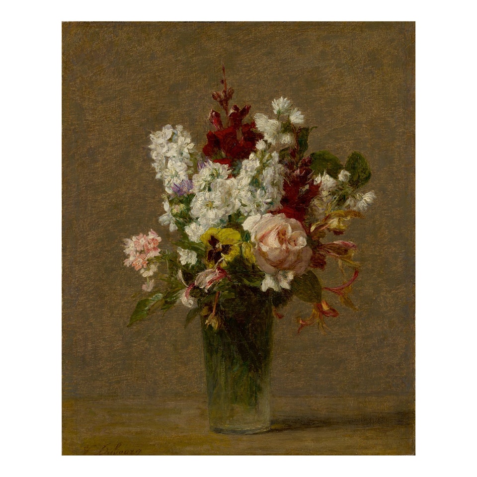 FLEURS DE PRINTEMPS DANS UN VASE by Victoria Fantin-Latour