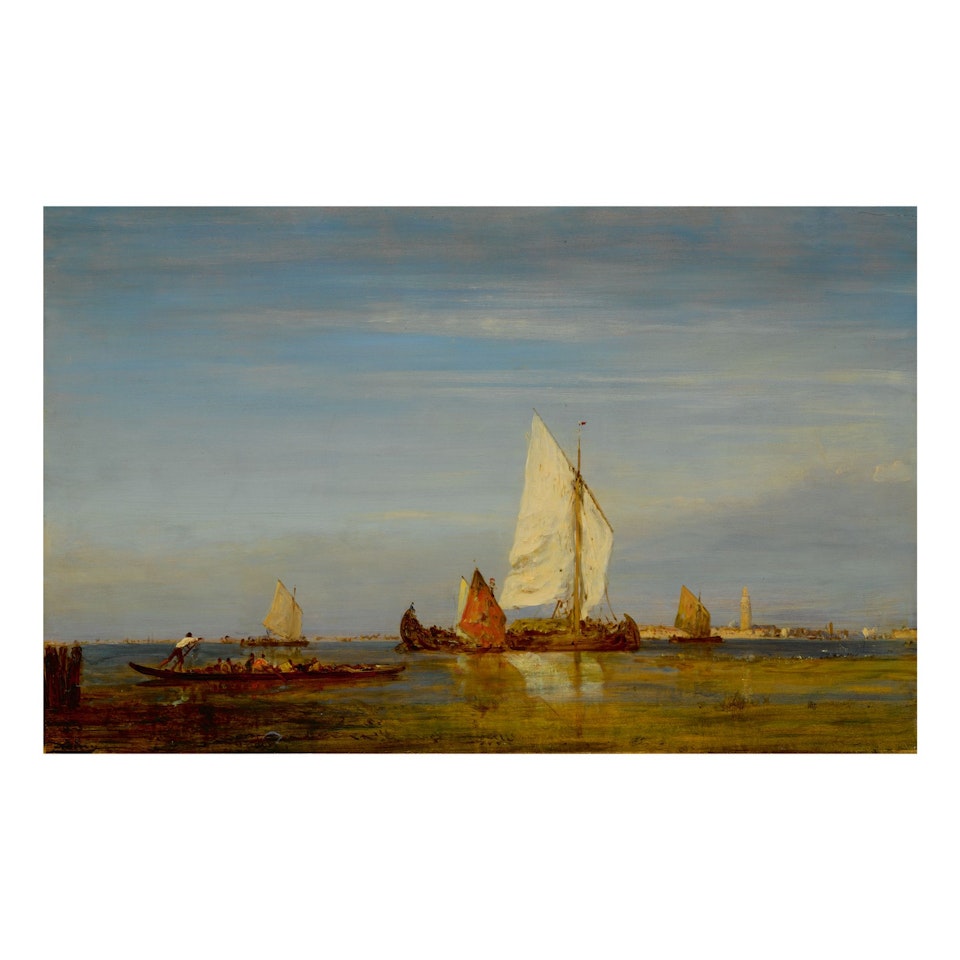 LA PÊCHE AU LARGE DE BURANO by Félix Ziem