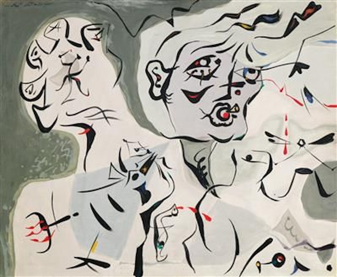 Enfant effrayé par les ombres de la guerre by André Masson