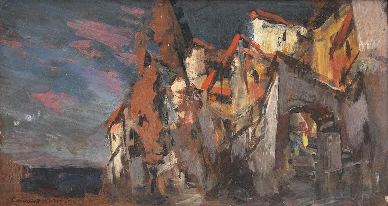 A scenic sketch for The Little Humpbacked Horse by Konstantin Alekseevich Korovin