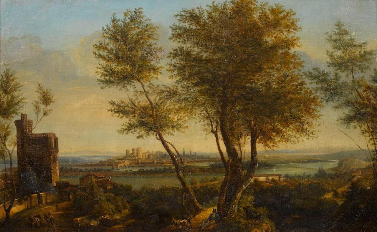 Italian landscape by Russian School