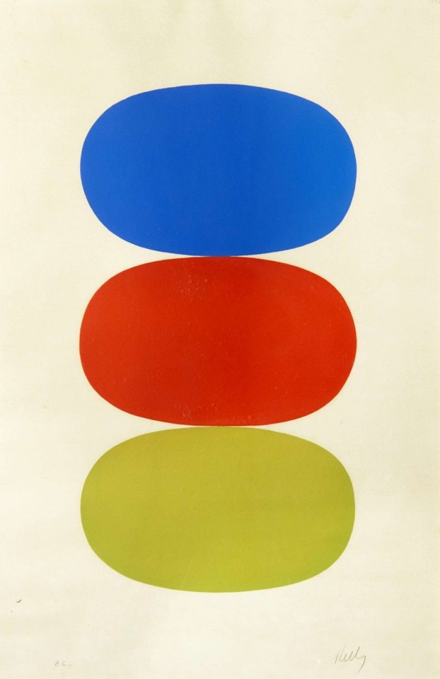 Blue, orange and green by Ellsworth Kelly
