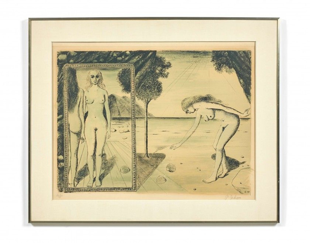 The beach by Paul Delvaux