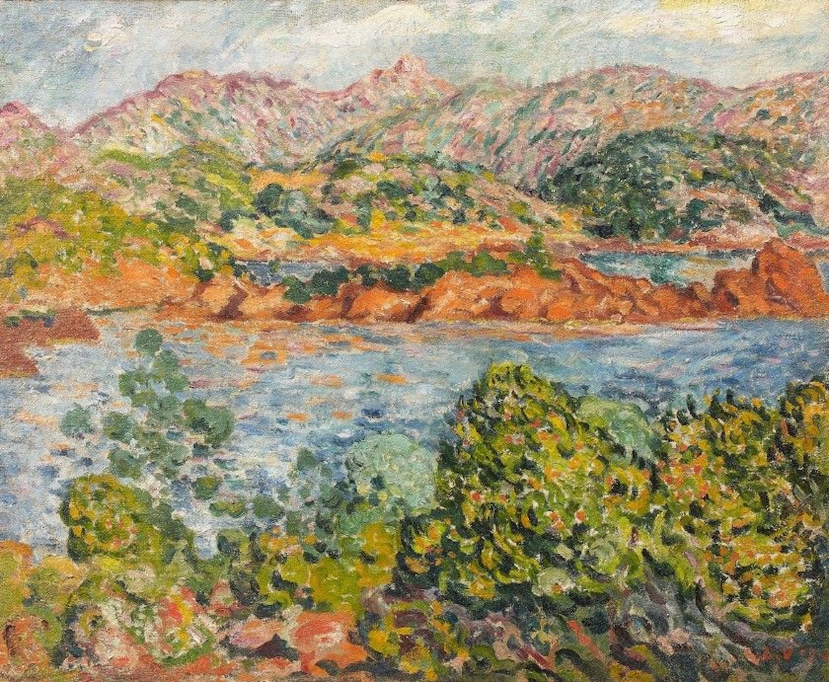 Red rocks of the Esterel by Louis Valtat
