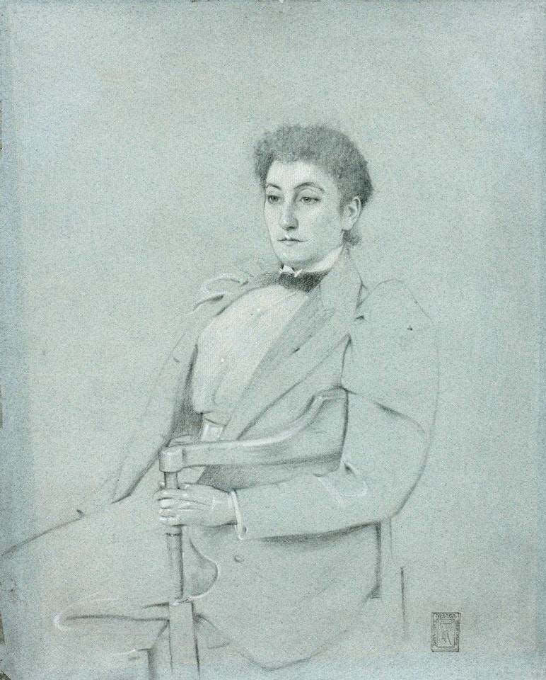 Study for a portrait by Fernand Khnopff