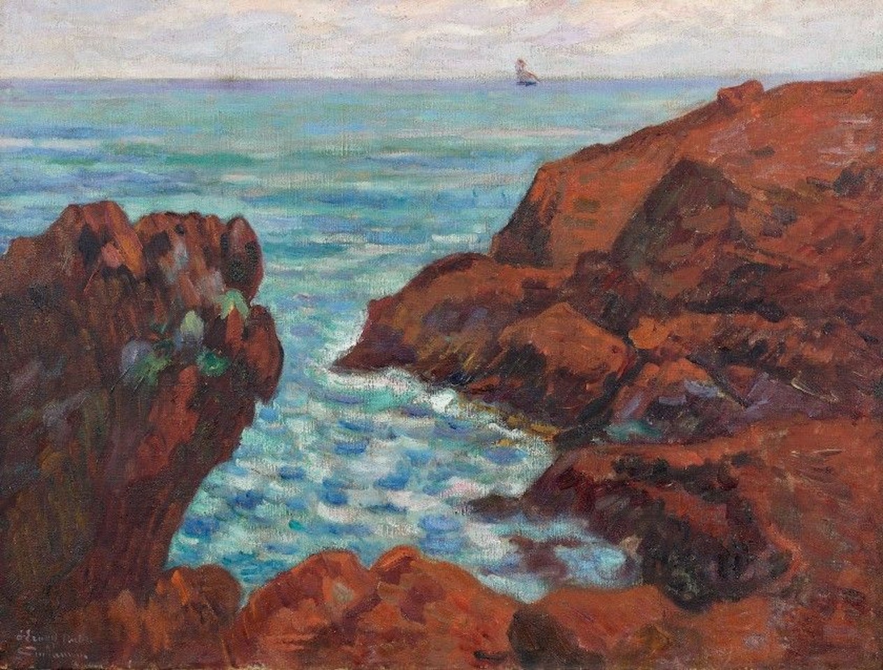 The tip of Dramont, Agay by Armand Guillaumin